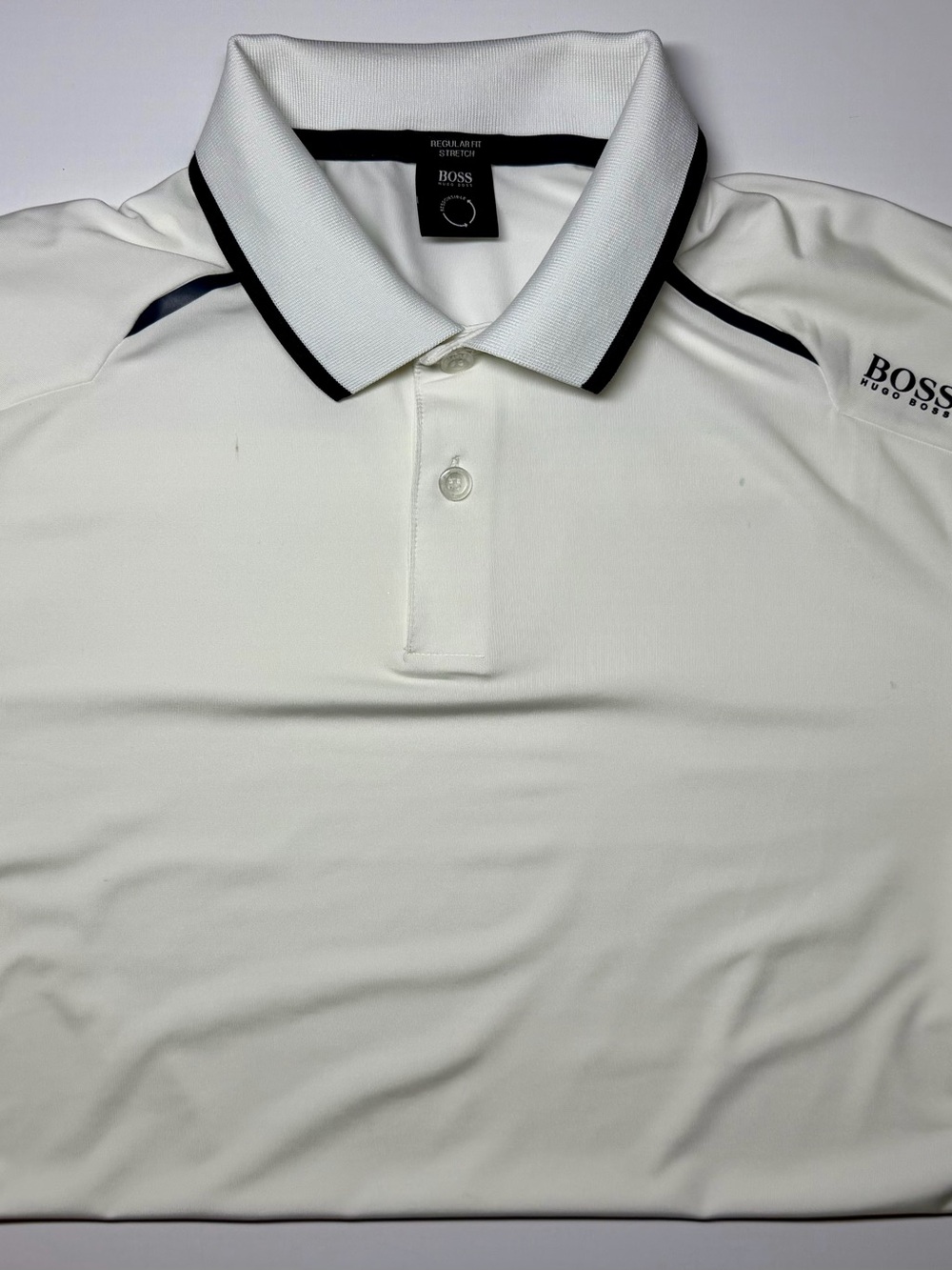 BOSS Hugo Boss White Paule Pro Stretch Polo Shirt‎ Men’s M